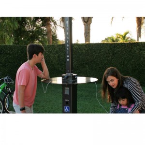 Napenergia kültéri park intelligens USB töltő mobiltelefon erőmű