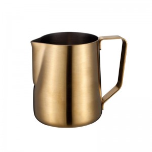 14 kapacitású klasszikus rozsdamentes acél eszpresszó habosító tejkannák a latte art készítéséhez