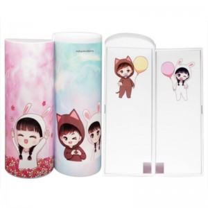 Irodaszerek többszínű, kétrétegű ceruza tok