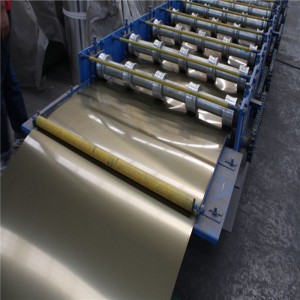 PE / PVDF fóliával festett hullámosított, előfestett alumínium tetőfedő lap / tetőcserép