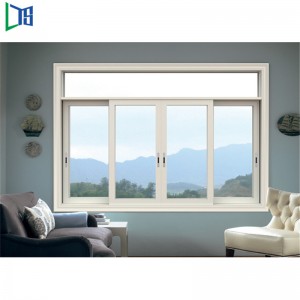 Alumínium tolóablakok vagy targoncaablakok porbevonattal szürke és fekete fo Resdentrail és kereskedelmi épületekhez