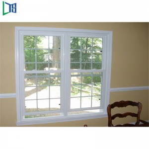 Porbevonat Irodai biztonsági zár Pezsgő színű függőleges keret üveg alumínium tolóablak Kínából