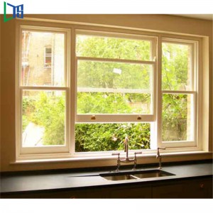 Porbevonat Irodai biztonsági zár Pezsgő színű függőleges keret üveg alumínium tolóablak Kínából