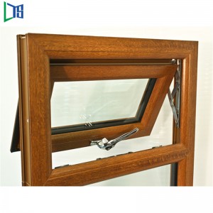 As2047 Szabványos szürke, fehér / fekete alumínium, kifelé nyitott napellenző ablak, egy- vagy dupla üvegezés