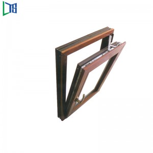 Szuper nagy teljesítményű energiatakarékos betét redőnyök dupla üvegezésű dönthető és forgácsolt alumínium ablakból