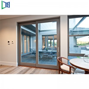 Tolóajtó gyártók Alumínium ajtóporbevonat, hálóval befejezve, kereskedelmi célra