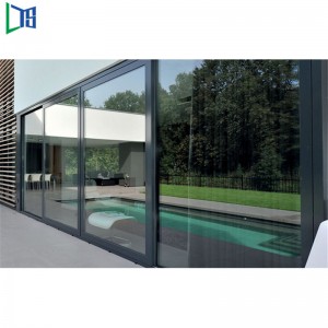 Professzionális porbevonatú, hang- és hőálló alumínium biztonsági tolóajtó