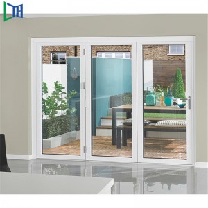 Külső összecsukható ajtó hardver Ipari alumínium összecsukható ajtó alumínium ablaka