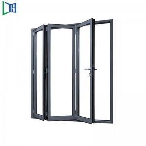 LYS 50 Serise hajtogatott ajtó dupla üvegezésű márkás hardver porbevonattal