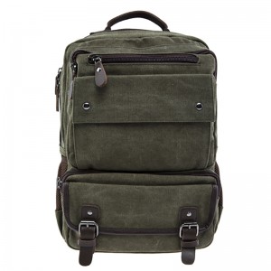 17SC-6571M Üdvözöljük az OEM 15 éves gyári környezetbarát tartós 15,6-17,3 hüvelykes nagy kapacitású férfiak egyedi hátizsák vintage vászon