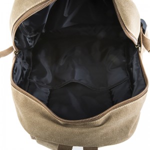 18SC-6806D Kína vezető gyári tartós 16oz mosott vászon anyagból természetes vászon hátizsák