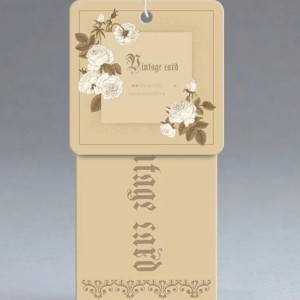 Kreatív divat ruházat címke hangtag Egyedi készítésű 03