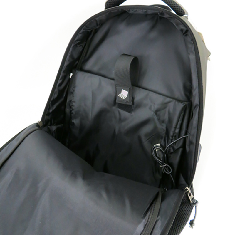19SA-7844M Könnyű, vízálló anyagból készült nagy kapacitású iskolai laptop hátizsák USB-vel és vízálló cipzárral