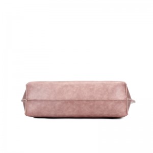 HD0823 - Gyárilag közvetlenül értékesített, rózsaszínű növényi PU bőr bevásárlótáskák nők számára