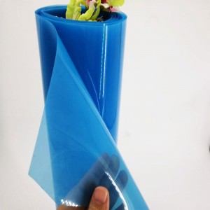 Forró eladás 0,5 mm-es Bule színű átlátszó polivinil-klorid PVC-fólia vákuumképzéshez