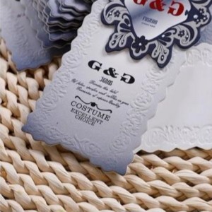 Kreatív divat ruházat címke hangtag egyedi készítésű 12