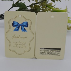 Kreatív divat ruházat címke hangtag egyedi gyártású