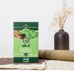 Természetes chaga extrahált tabletták cukorbetegség gyógyszer egészségügyi kiegészítő