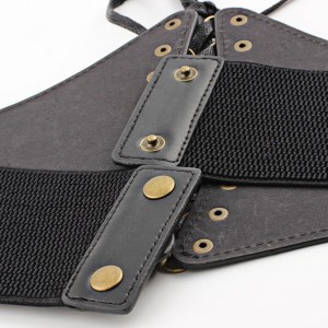 HD0823 - testreszabott PU kombinált elasztikus női deréköv