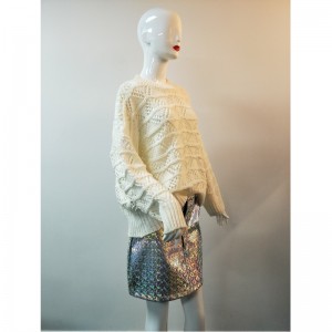 Hölgyek FEHÉR CROCHET JUMPER RLWS0021F