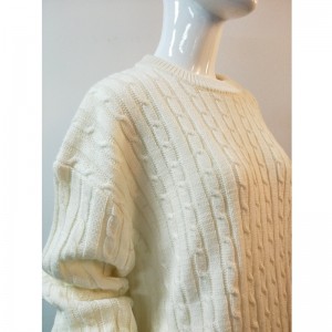 FEHÉR CABLE SWEATER RLWS0022F