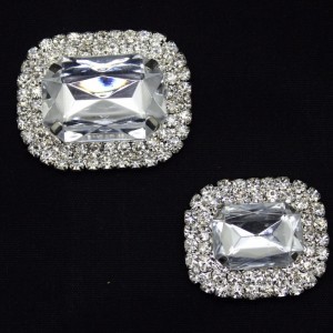 Újdonság elegáns fehér ékszerek tiszta akril strasszos gomb olcsó varráshoz műanyag gomb 9