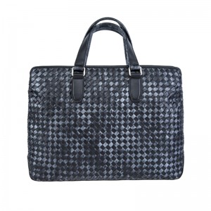 A 18SG-6816F mindkét oldal kéthangú, egyedi kialakítású, szőtt férfi táskát használ, valódi bőrből