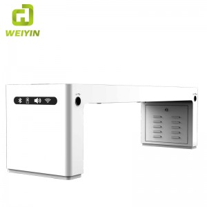 Kültéri intelligens napenergia városi parkolópad mobiltelefon-töltéshez