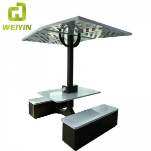 Kültéri park közösségek és szállodák intelligens napenergia töltőállomása telefon-töltőhöz és hálózati hálózathoz