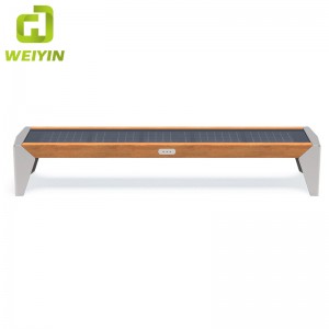 Intelligens napenergia kerti bútor vasaló USB töltéssel és WiFi hozzáféréssel