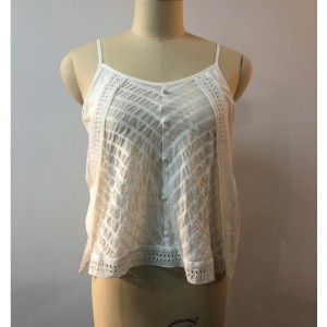 FEHÉR FOTÓGOMB RÉSZLETES VEST JLWB0007