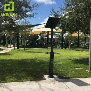 Intelligens napelemes USB mobiltelefon töltőállomás kültéri használatra