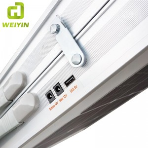 Kültéri hordozható összecsukható napelemes kempingasztal piknikhez