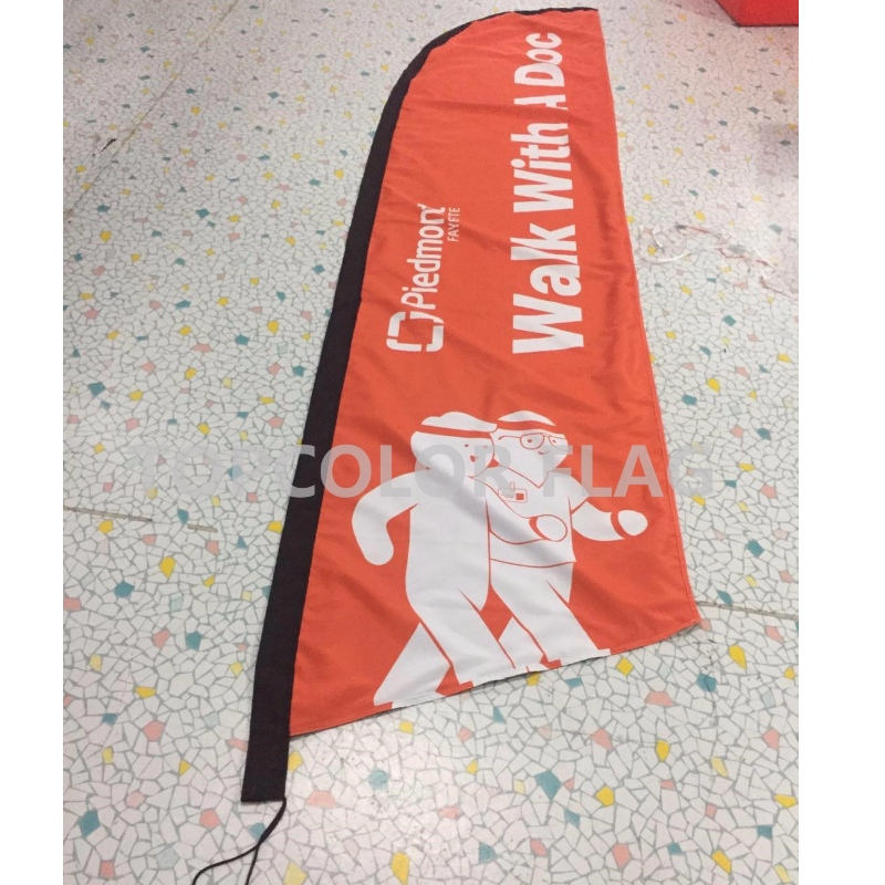 Egyedi reklám téglalap kés zászló nyomtatási banner