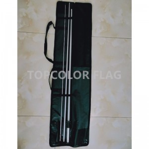 Kiváló minőségű nagykereskedelem 16 lábú strand toll zászló rugalmas pole