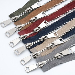 Testreszabott hosszúságú, fém cipzáros nylon cipzárral rögzítő farmer és dzsekik számára 1