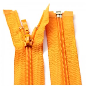 Pamut kabát nyitott végű 70 cm 5 # nylon cipzárral 5