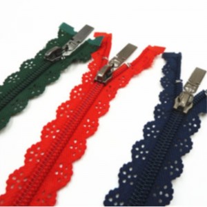 Finom és divatos csipke nylon cipzárral 6