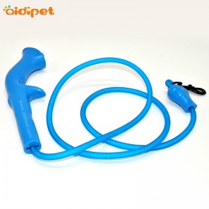 Sétálható behúzható nejlon kutyakiállítás gallér póráz led villogással