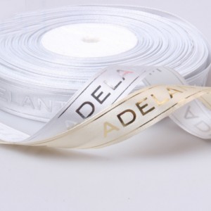 1 # személyre szabott márkanévű logó, egyedi nyomtatott szalaggal haj íjakhoz