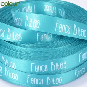 3 # Egyedi logó poliészter nyomtatott szatén szalaggal