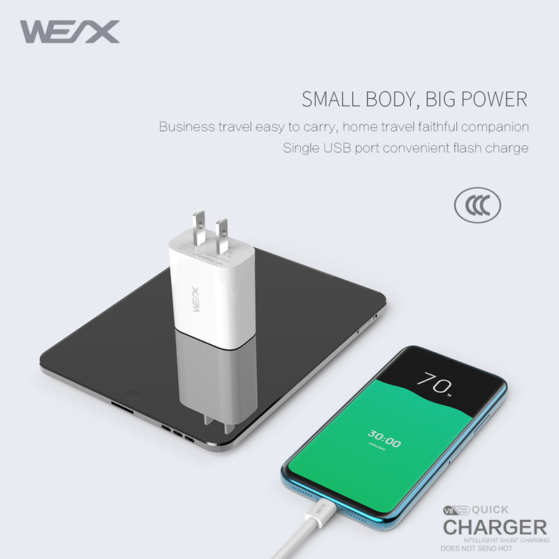 WEX - V8 töltő töltő, fali töltő, hálózati adapter
