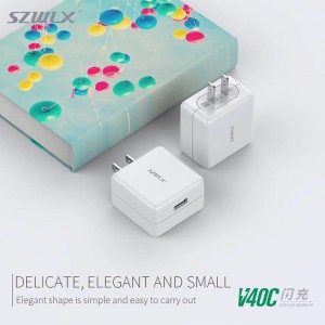 WEX - V40C OPPO VOOC vaku töltő hálózati adapter, fali töltő, utazási töltő