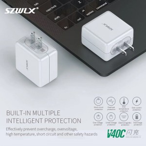 WEX - V40C OPPO VOOC vaku töltő hálózati adapter, fali töltő, utazási töltő