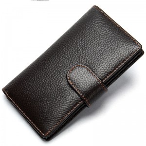 HD0827 - Gyári OEM férfi valódi bőr marhabőr többkártya pénztárca