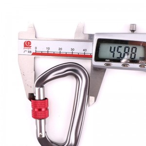 Kültéri horogmászó tábor főzáró karabiner többfunkciós anya hegymászó csat kültéri gyorsfogóberendezés biztonsági zár érzékelő lyuk d-csavar főzár repülés alumínium ötvözet