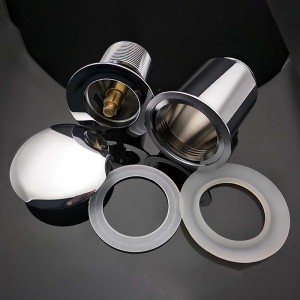 Sárgaréz krómozott kattintás clack pop up hulladék a medencében