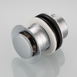 Polírozott króm pop-up felbukkanó kattintás a clack hulladékra