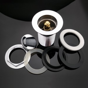 Polírozott króm pop-up felbukkanó kattintás a clack hulladékra