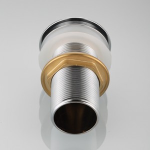 A sárgaréz vízelvezető felemelkedik a medencében